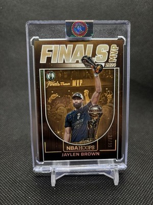 ( /99 ) Jaylen Brown 2024-25 Panini NBA Hoops Finals MVP Insert Boston Celtics