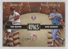 2004 Donruss Leather & Lumber Rivals 558/2499 Tom Seaver Mike Schmidt HOF 0t5