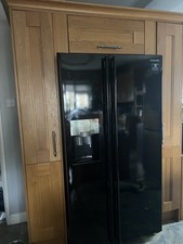 Samsung American Fridge Freezer Gloss Black Freestanding