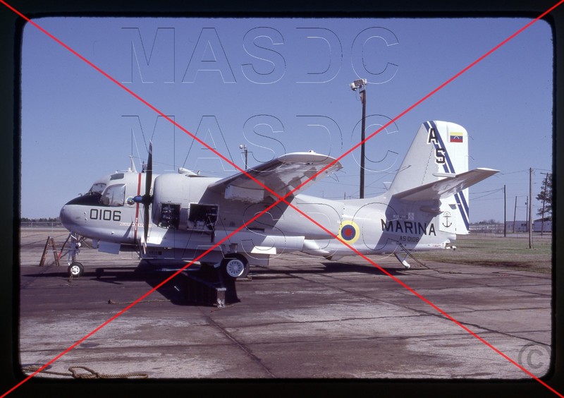 A100 - 35mm Kodachrome Aircraft Slide - S-2E Tracker 149880 VENEZUELA AS-0106 80