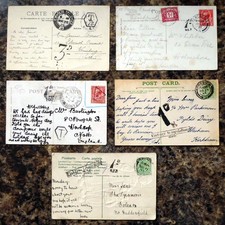GB 1900-21 Postcards with Postage Due Surcharges (5) GS822
