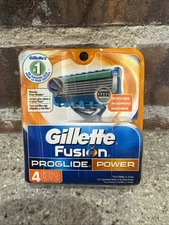 Gillette Fusion Proglide Power Refill Razor Blade Cartridges, 4 Ct.