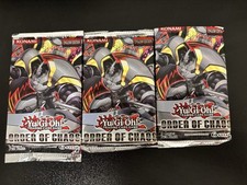Yu-Gi-Oh Ordre du Chaos 3 Boosters Scellés Anglais 2012 Vintage Konami