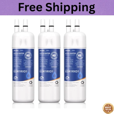 BRANDED Whirlpool EDR1RXD1 Refrigerator Water Filter 1 | OEM Certified | 3-Pack Genuine