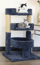 PREMIER ROUND 33" TALL TRIPLE CAT PERCH - FREE SHIPPING IN THE UNITED STATES