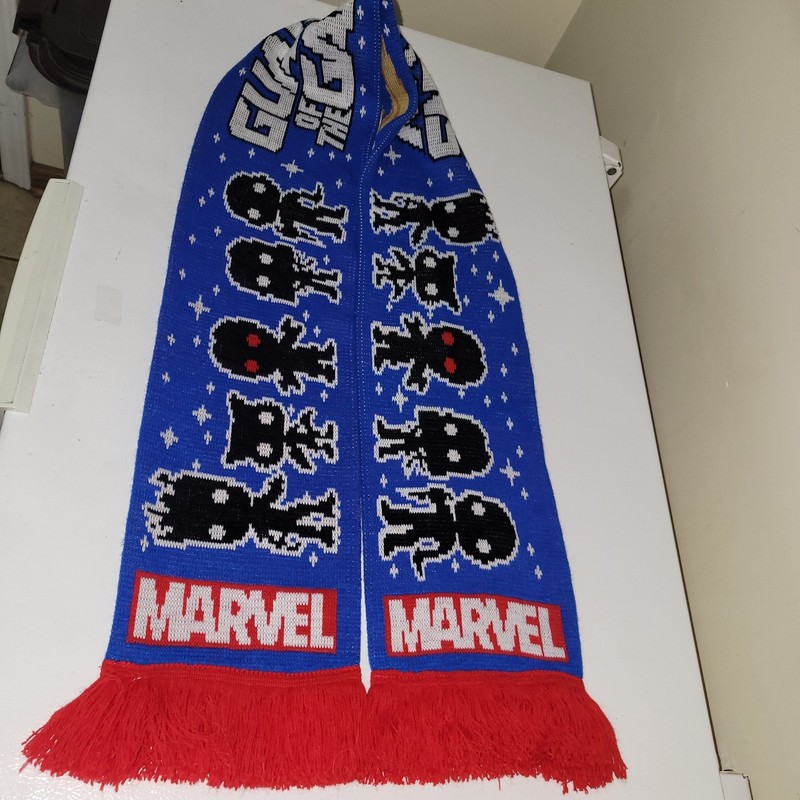 Guardians of the Galaxy Scarf Sz OS Blue Red