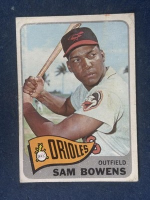 1965 O-Pee-Chee #188 Sam Bowens Baltimore Orioles POOR