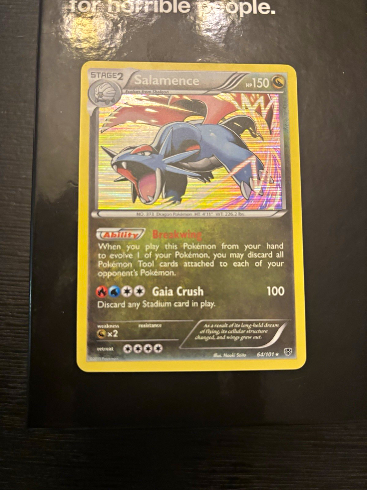 Salamence 64/101 Pokemon Plasma Blast Holo Rare EN LP