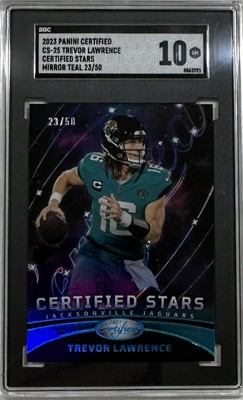 2023 Panini Certified - Certified Stars Trevor Lawrence #CS-25 🔥 /50🔥SGC 10🔥