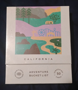 California Adventure Bucket List 50 Scratch-Off Cards for Activities UNOPENED