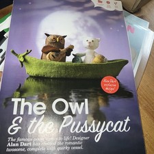 Alan Dart Knitting pattern the owl & the pussycat nursery rhyme toys in boat 