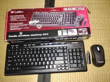 NEW Complete  Labtec 800 Media Wireless Desktop Keyboard & Mouse Set microsoft