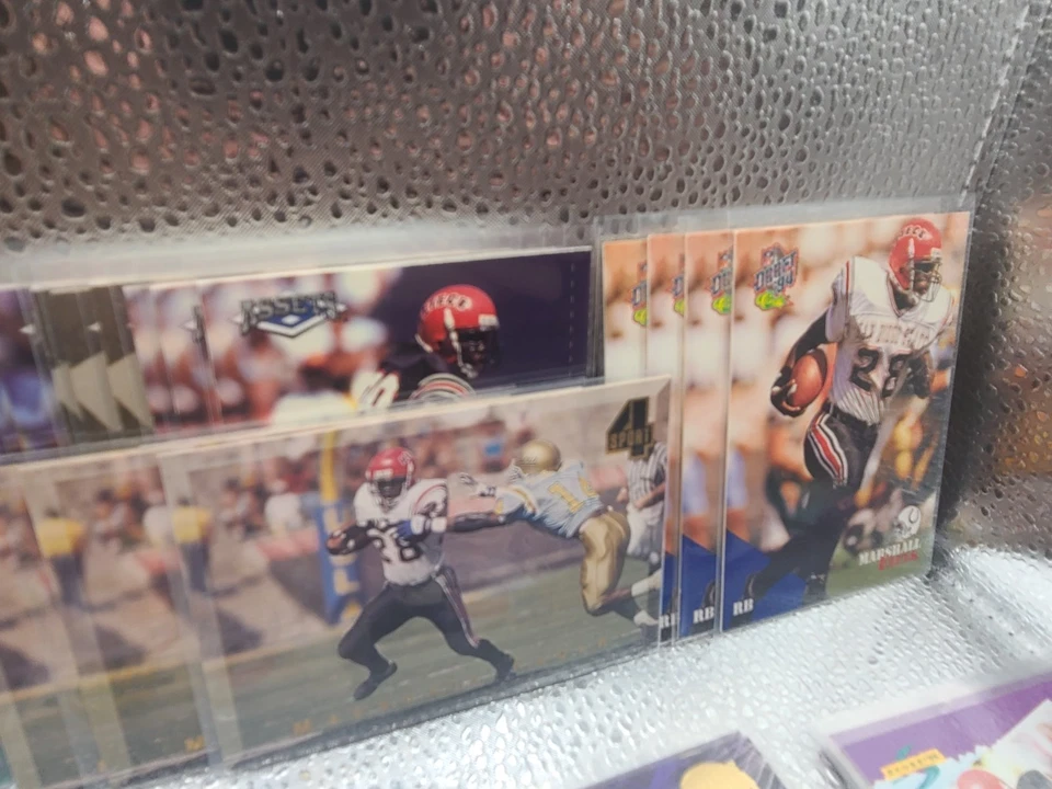 ALL Marshall Faulk Rookie 86 Card Lot SD State Jersey HOF - Read for Details - Image 3 of 4