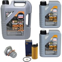 MotoröL Filter Set 5W-30 Liqui Moly 7 Liter + Schraube FüR BMW 6Er 7Er 4Er X5 X3