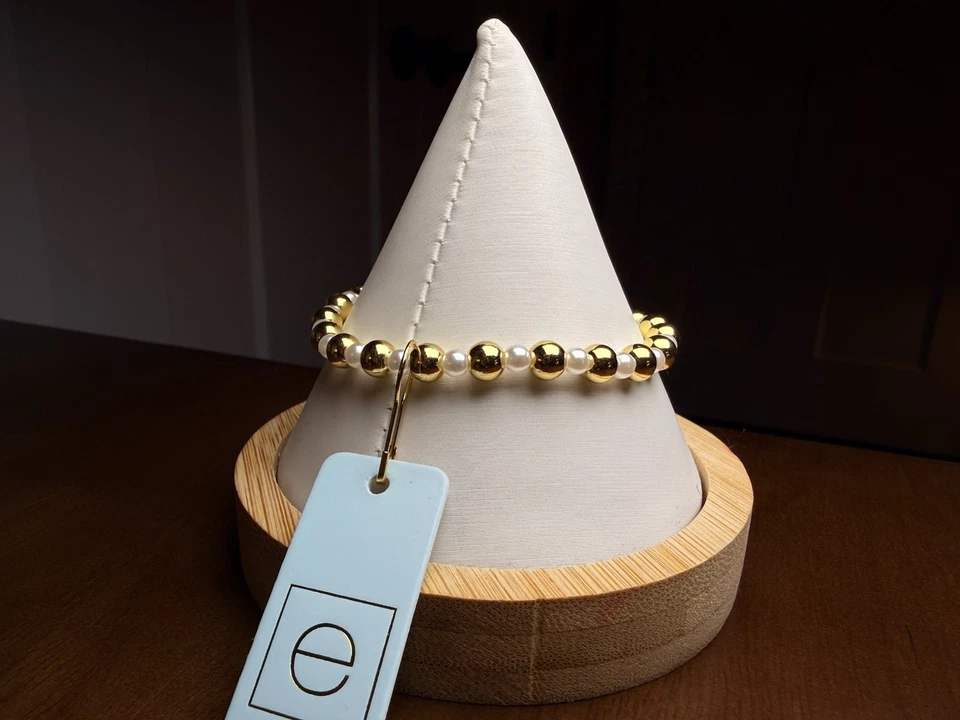 Pulsera Enewton Oro Perla Cuentas Con Bolsa para el Polvo Foto 2 de 3