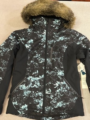 Roxy Women s ski or snowboard Jacket S with  Faux Fur Hood NWT 