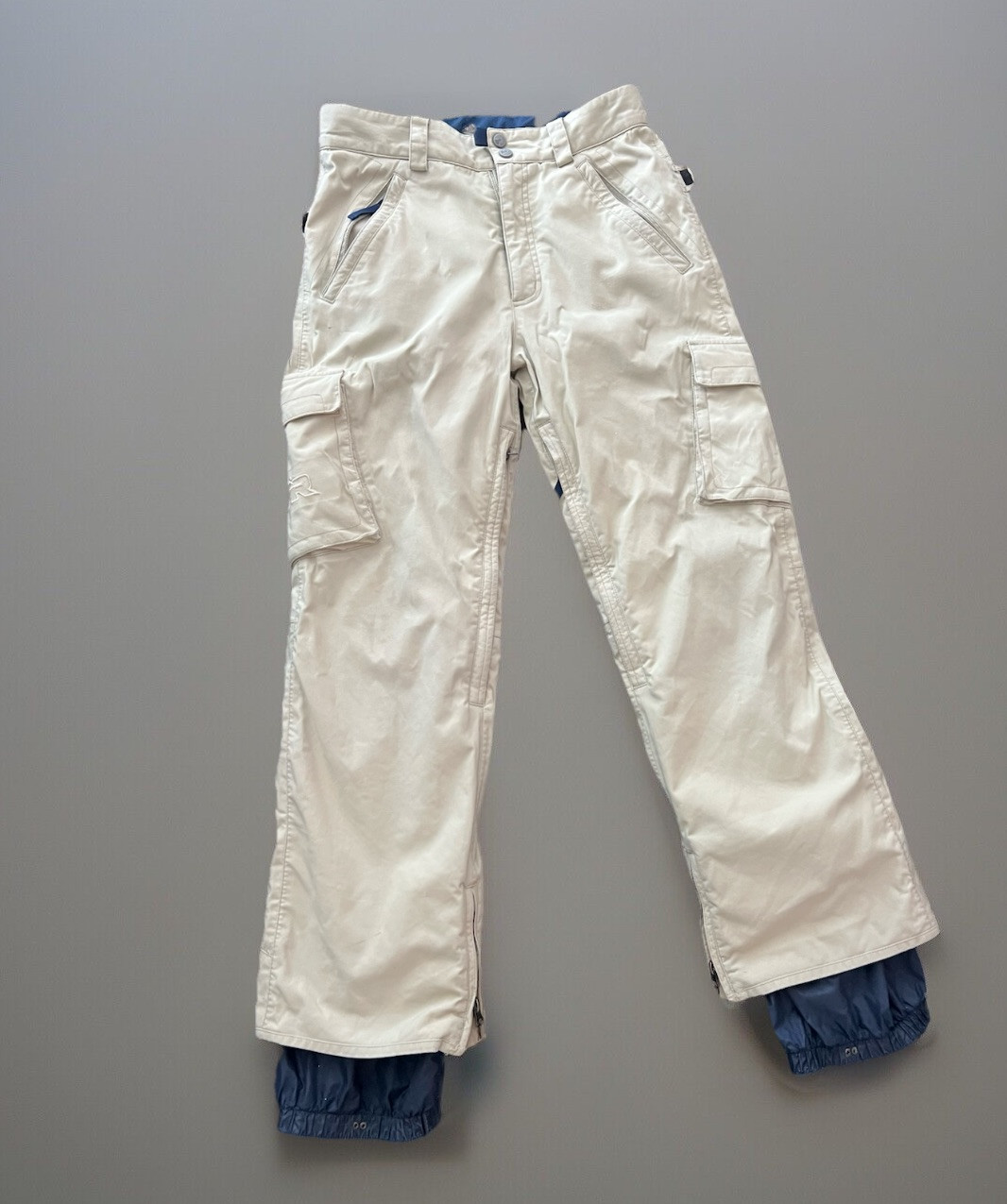 Burton RAVA Womens Beige Ski Snowboard Pants Size S B13 Rare Vintage Outdoor Gear