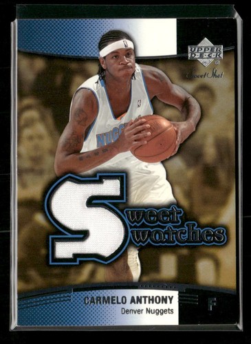 2004-05 Upper Deck Sweet Shot #SW-CA Carmelo Anthony Sweet Swatches - Picture 1 of 2