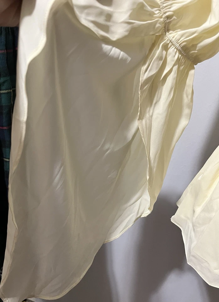 Blusa Renacimiento Oscuridad Escarlata con Manga Trompeta Gasa Mediana (B-1055) Foto 2 de 3