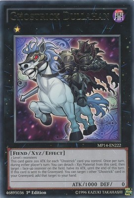 Yugioh Ghostrick Dullahan MP14-EN222 Rare 1st Edition NM