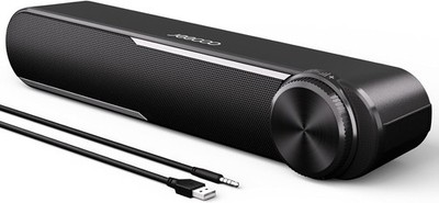 Jeecoo A30 PC, Computer Lautsprecher, USB Powere PC Soundbar 34 x 6,5 x 6,5 cm