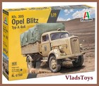 Italeri Plastic Model kit 1/35 Scale Kfz.305 Opel Blitz Typ A 4x4 Truck 6760 