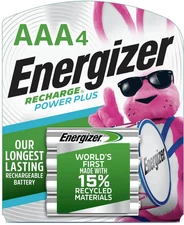 Energizer Rechargeable AAA Batteries 4-Pack 800 mAh