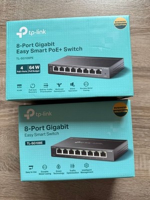 tpLink 8 port gigabit easy smart poe+ switch & tpLink easy switch