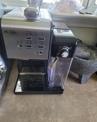 Mr. Coffee One-Touch CoffeeHouse Espresso, Cappuccino, and Latte Maker Silver