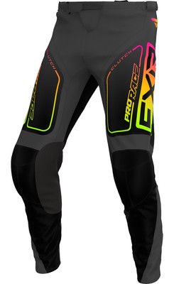 FXR Clutch 24 Mens MX Offroad Pants Black/Sherbert | eBay