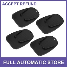 4pcs Motorcycle Kickstand Pad Support Plate Pad Parking Stand Side Stand Pad