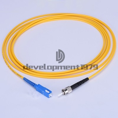 10PCS SC UPC to ST UPC SM Single Mode 9/125 Fiber Patch Cord   3 Meter #qm