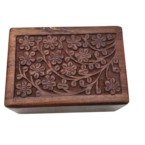 Wooden Tree of Life Cremation Keepsake Urn Box For Pet Ashes 