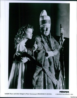 1991 Prospero'S Books Miramax Isabelle Pasco John Gielgud Actor Press Photo 8x10