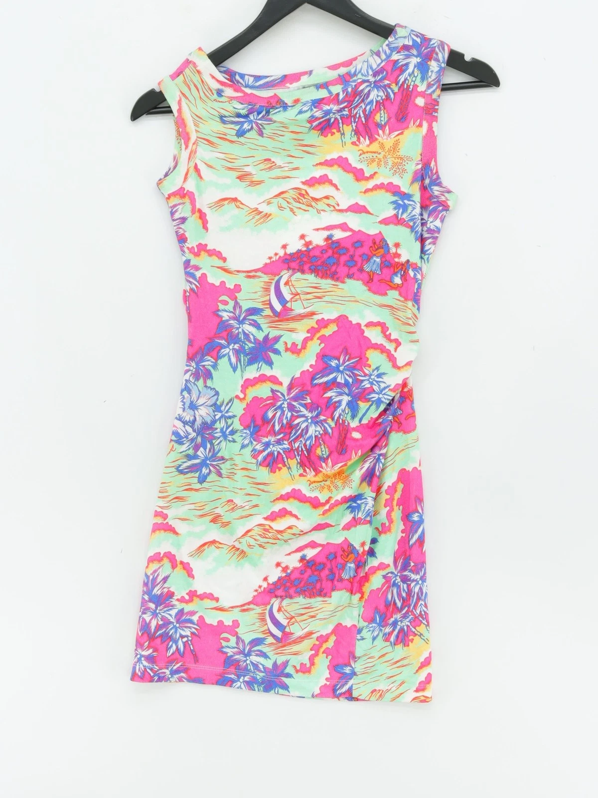 Abito donna midi Dsquared2 XS multi 100% cotone tubino