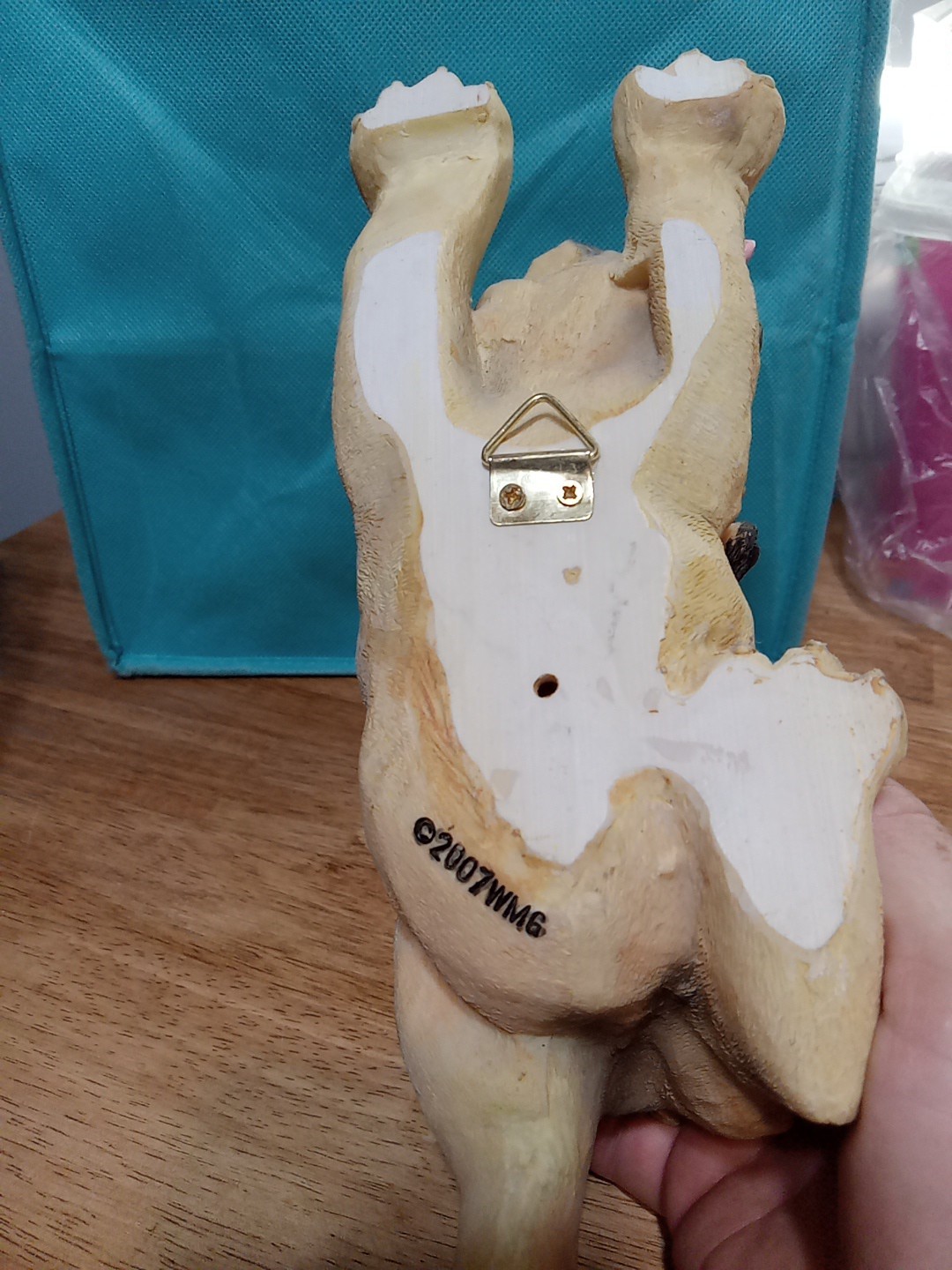 RARE Dog Puppy Pug Bulldog WMG 2007 Resin Wall Decor Hanger Unique Only 1.    B5