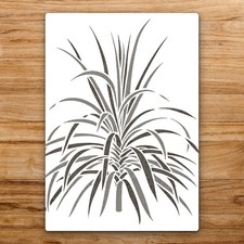 Detailed Plant Large Reusable Wall Stencil For Painting DIY Home Decor Template