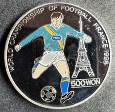 500 Won 1996 Mistrzostwa Świata w Piłce Nożnej 1 uncja 31,1 g .999 Srebro KM#511 K210226JC