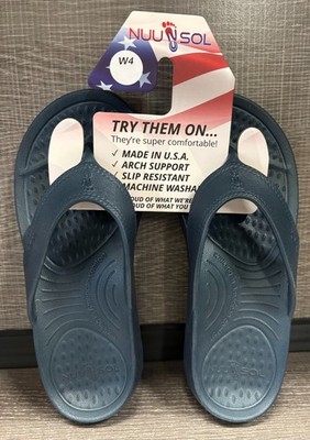 Women's NUUSOL Cascade Flip Flops (Deep Lake) - Size 4/Kid's Size 2