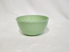 Vintage 6” Fire King Anchor Hocking Swirl Jadeite Shell Mixing Bowl Ovenware