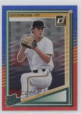 2025 Panini Donruss Rated Prospects Red & Blue Levi Sterling #164 3h7