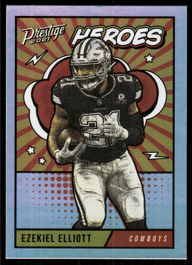 2021 Panini Prestige #HE-13 Ezekiel Elliott Heroes