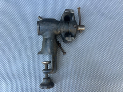 Rare Vintage Rotating Double Jaws Clamp On Bench Vise Gunsmith
