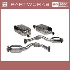 Auspuffset für PORSCHE Boxster Cayman 987 Sportauspuff ohne Endrohr EDELSTAHL