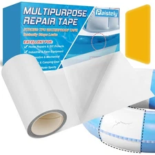 4 in x 7 ft Roll Air Mattress Patch Kit, Underwater Pool Liner Patch Kit for ...