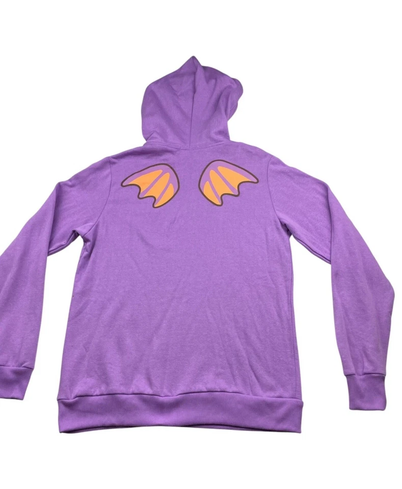 Pullover con capucha Pusheen alas de gato/murciélago púrpura talla 3XL algodón Foto 3 de 4