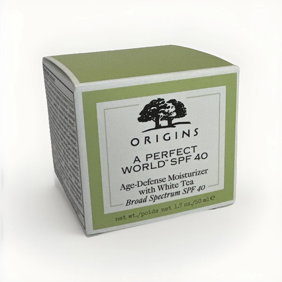Увлажняющий крем Origins A Perfect World Age-Defense с белым чаем SPF 40 1,7 унции - Изображение 2 из 2