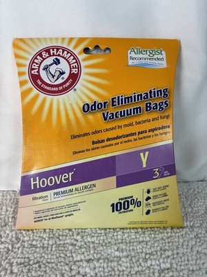NIP Arm & Hammer Vacuum Bags Y for Hoover WindTunnel 3 Pack