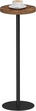 TUTOTAK Tall Round Side Table, Small End Table, Drink Table, Pedestal Side Tabl