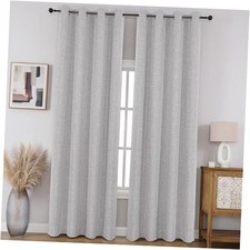 100 Blackout Window Curtains 84 inches Long 2 52"W x 84"L Pack of 2 White